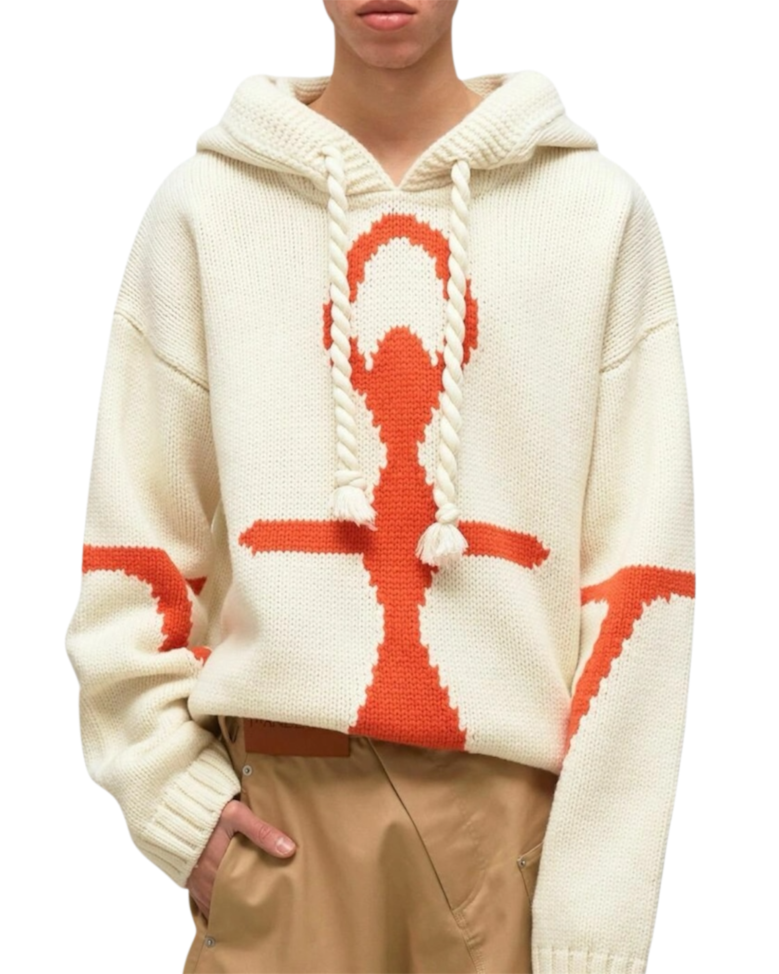 JW Anderson Anchor Logo Merino Hoodie