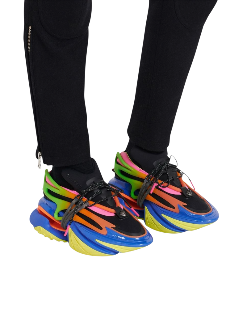 Balmain Multicolor Low-Top Unicorn Sneakers