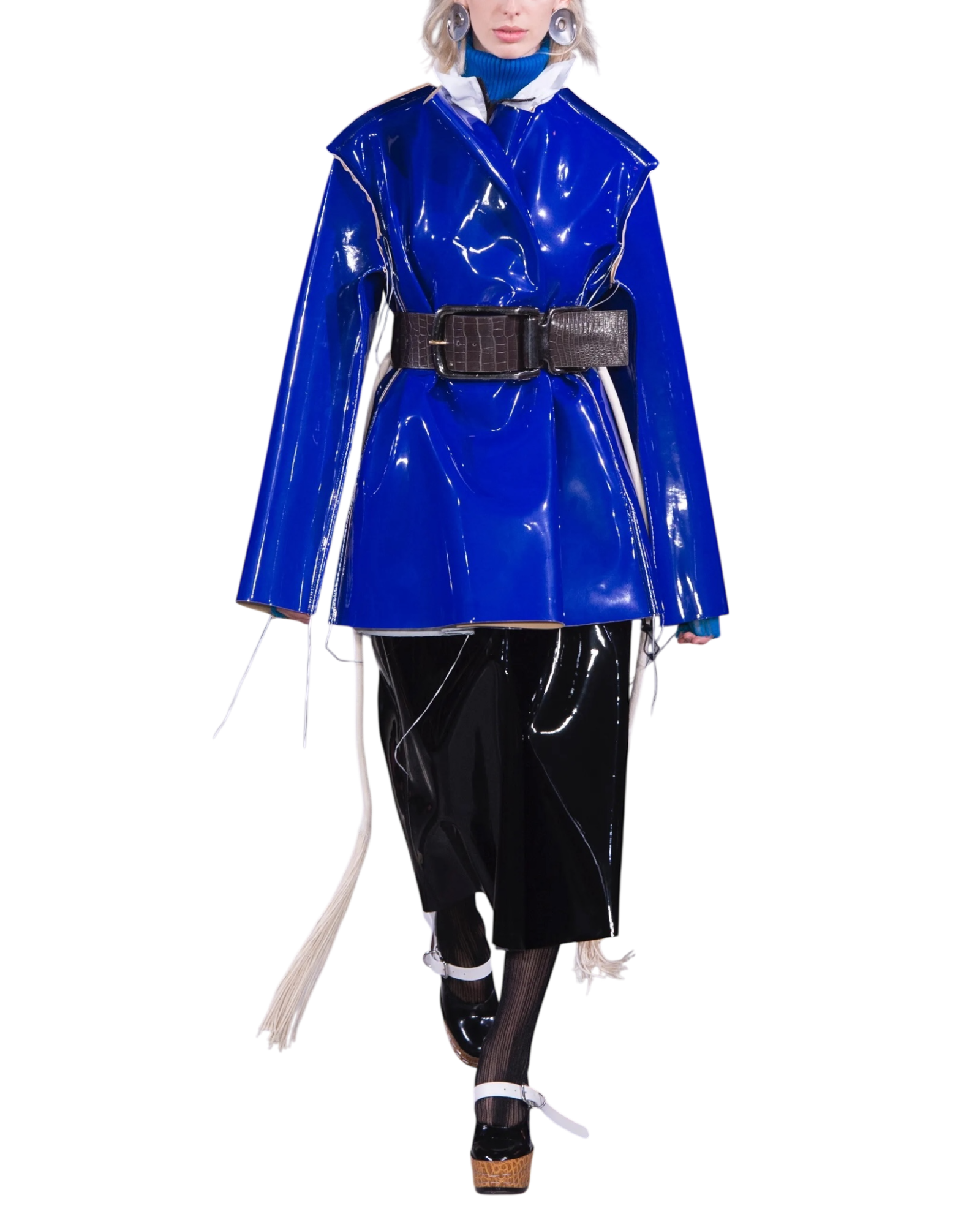 Marni Purple Vinyl Coat