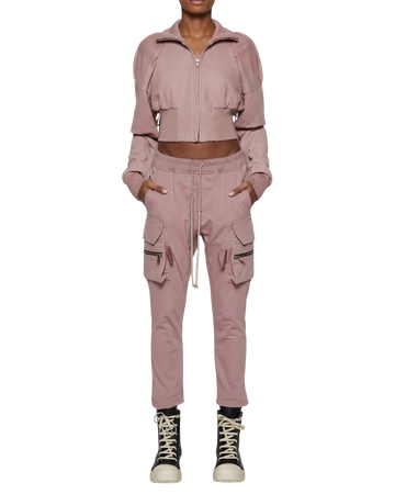 Rick Owens Matsodon Cargos — Dusty Pink, Size IT38