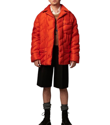 A/W '21 Fendi Puffer Blouson Jacket in Bitter