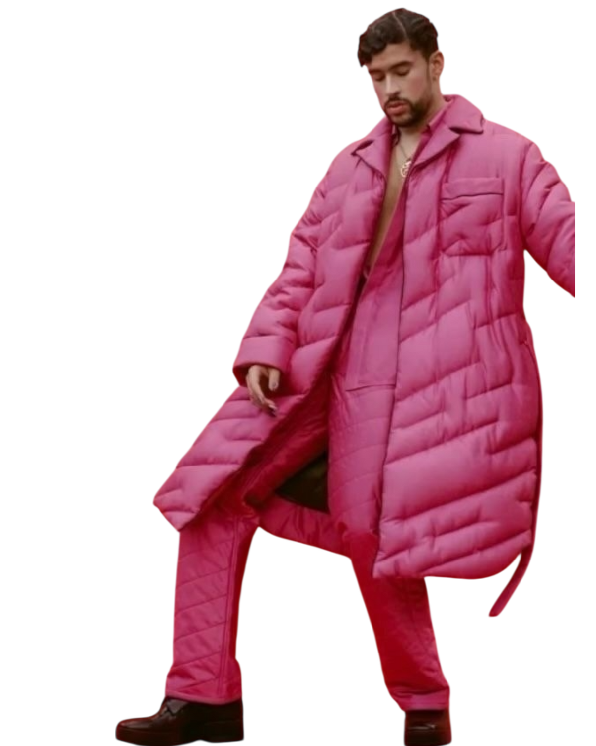 Fendi AW 21 Puffer Blouson Jacket in Azalea
