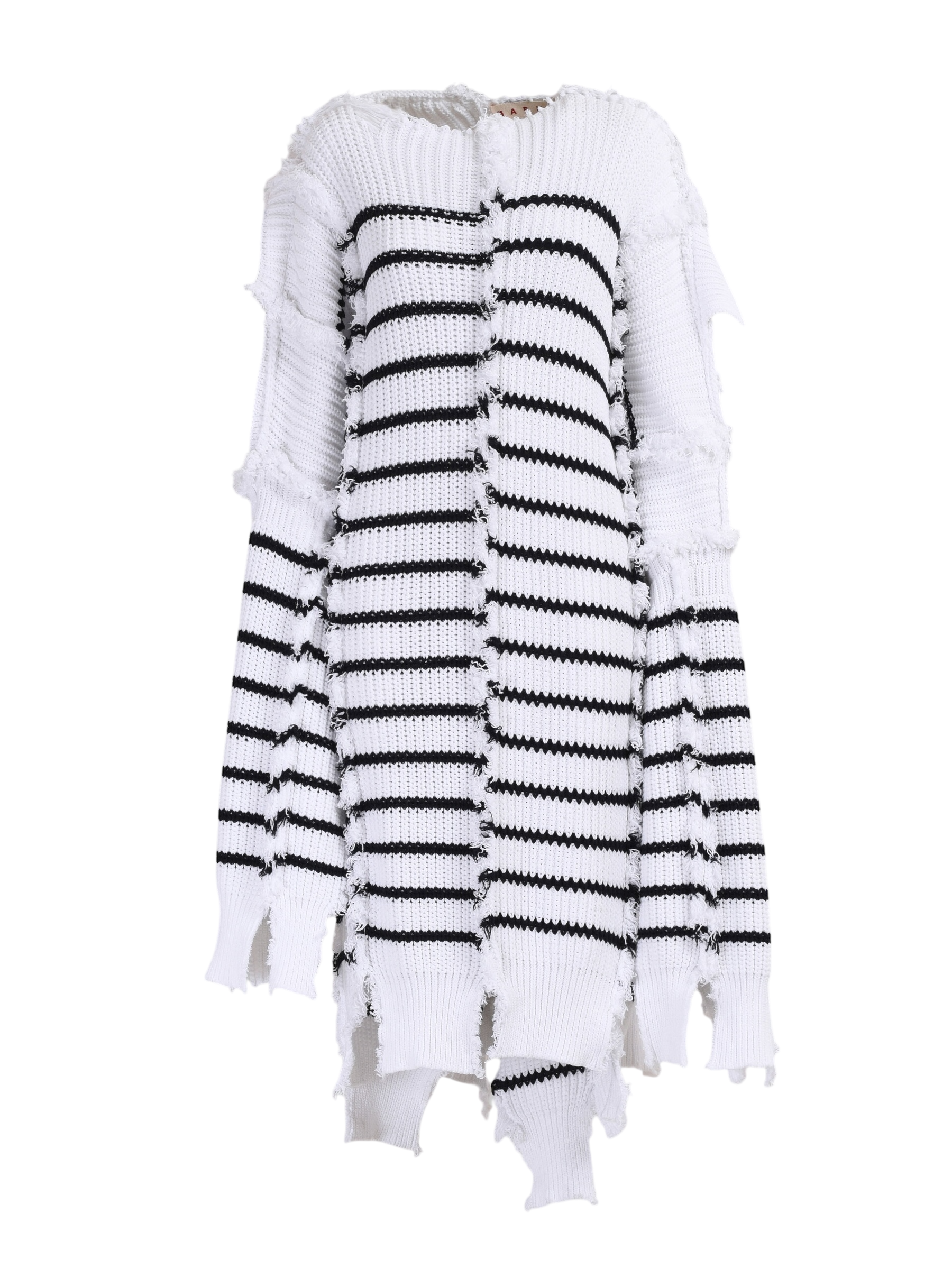 Marni Breton Stripes Cotton Cape