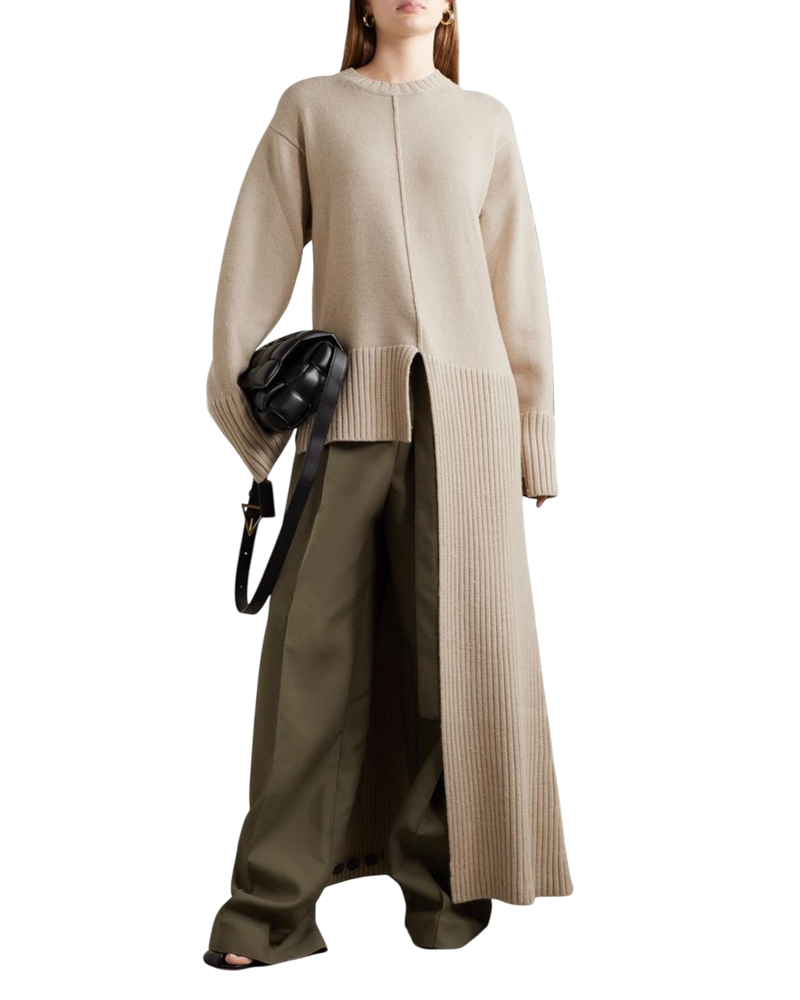 Peter Do FW21 Beige Convertible Cape Sweater