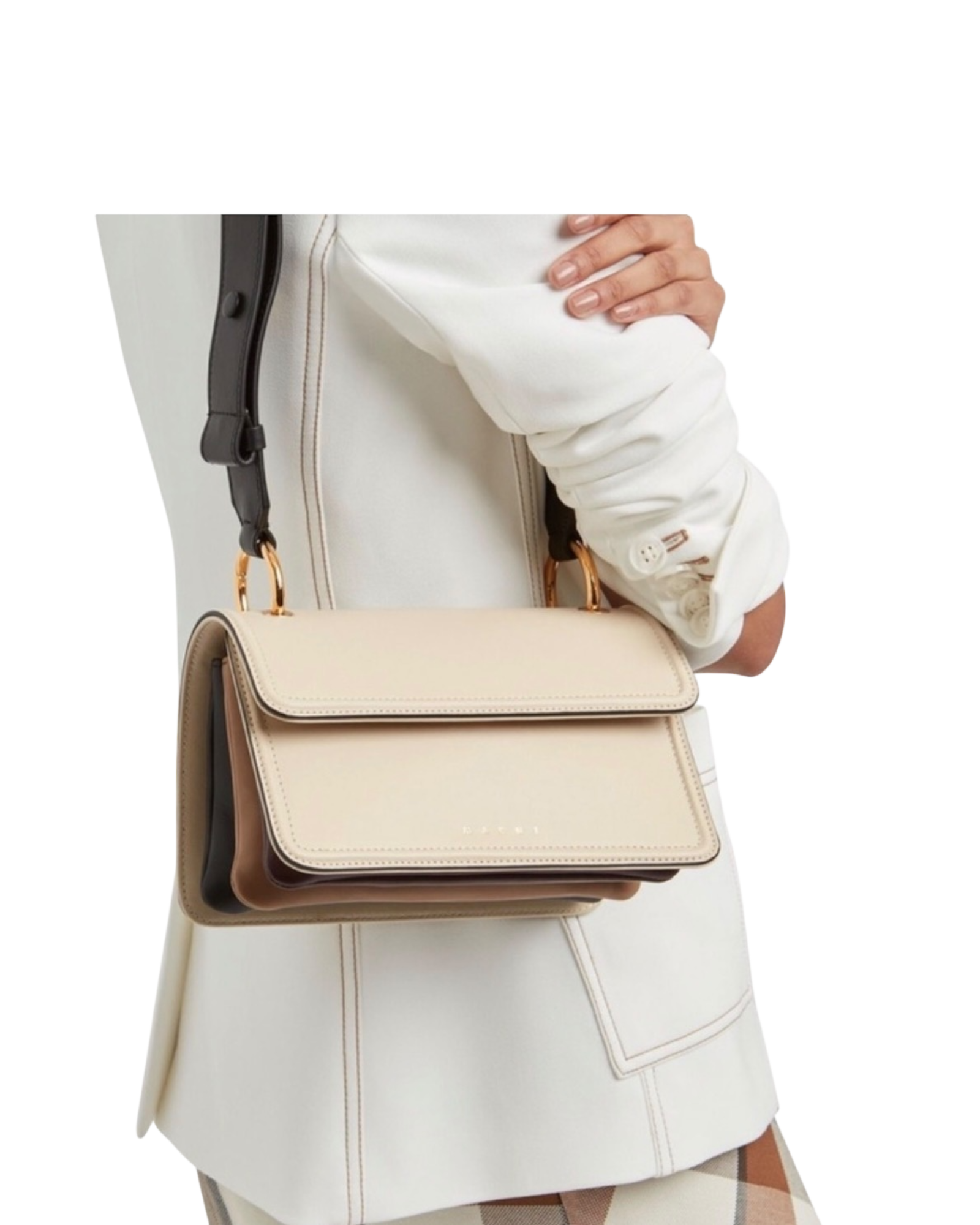 Marni New Beat Colorblocked Accordion Bag