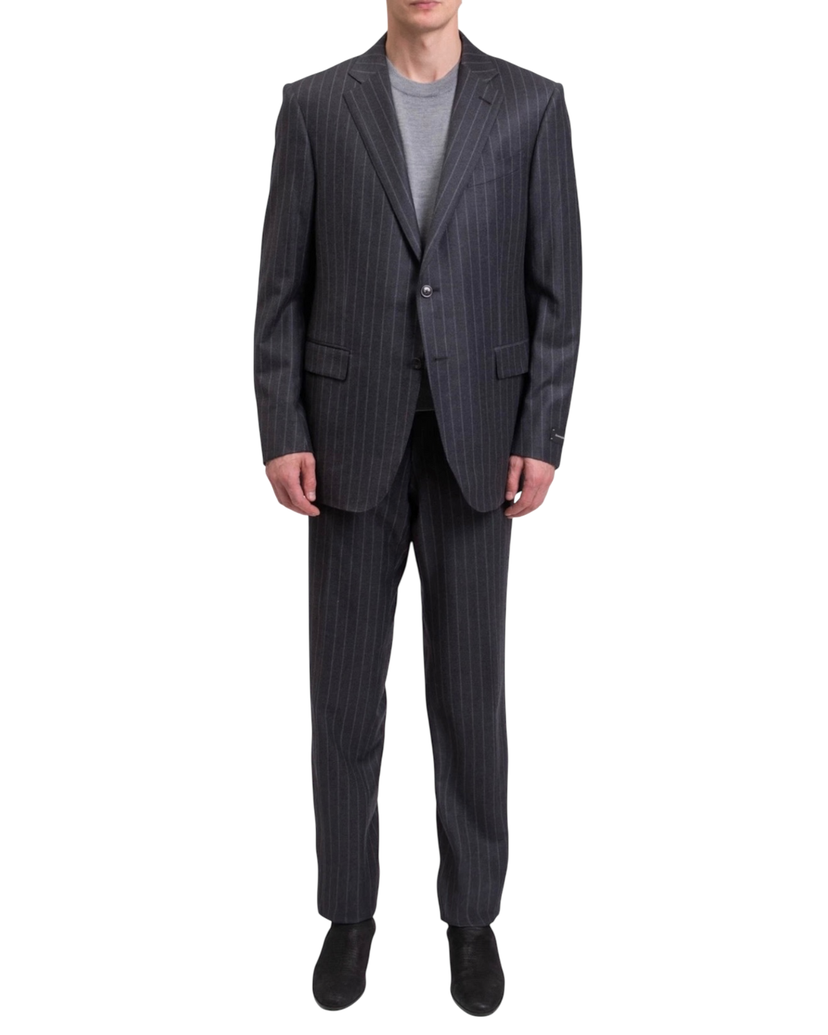 Ermenegildo Zegna Grey Pinstripe Cashmere & Wool Suit