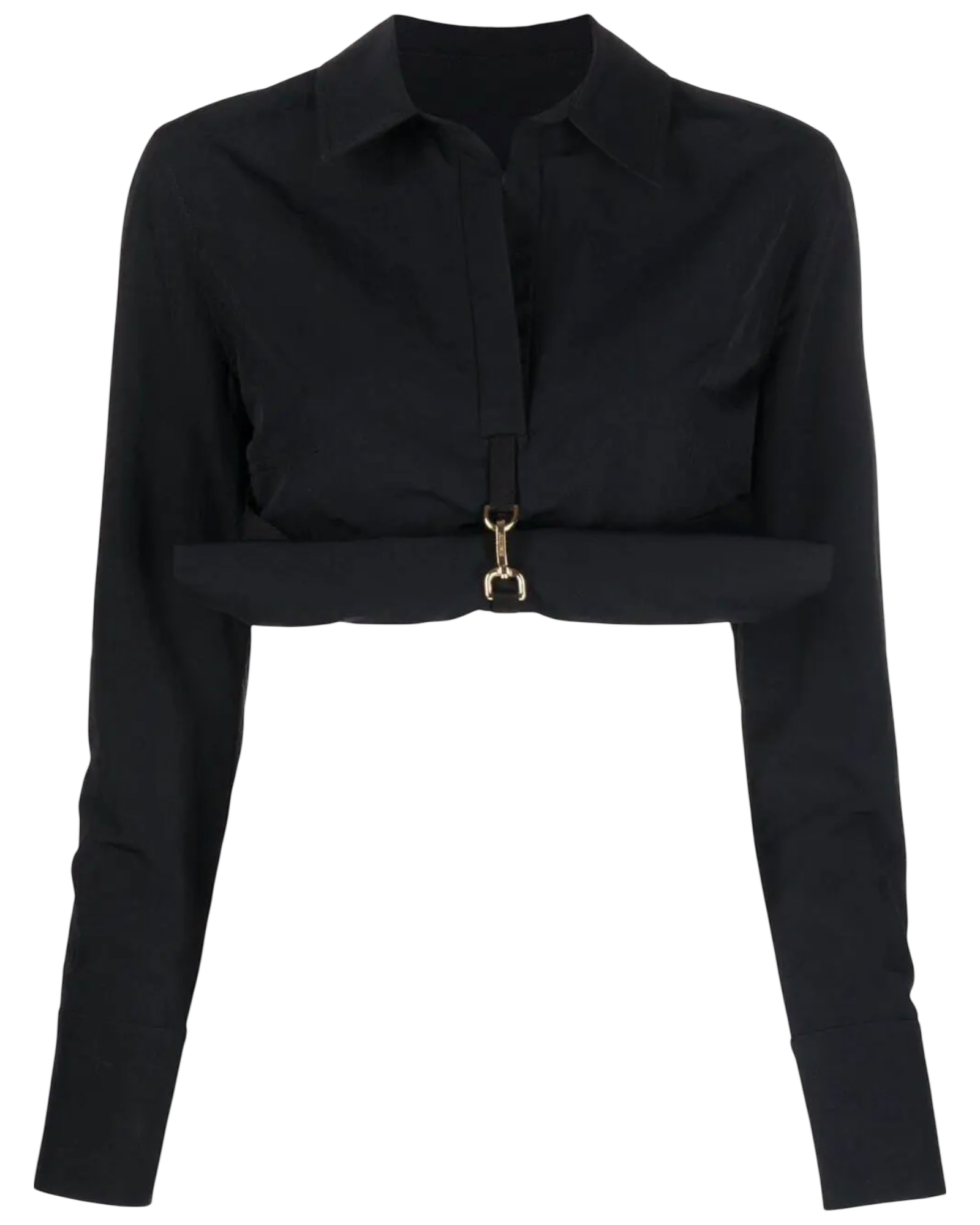 Jacquemus La Chemisa Terra Cropped Rolled Shirt