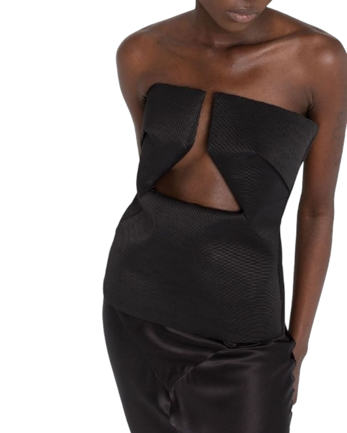 Rick Owens SS22 Prong Cut-Out Bustier Top