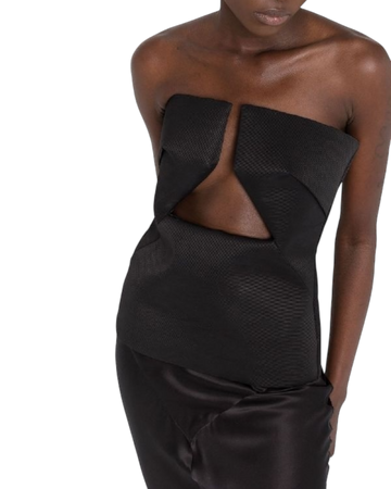 Rick Owens SS22 Prong Cut-Out Bustier Top