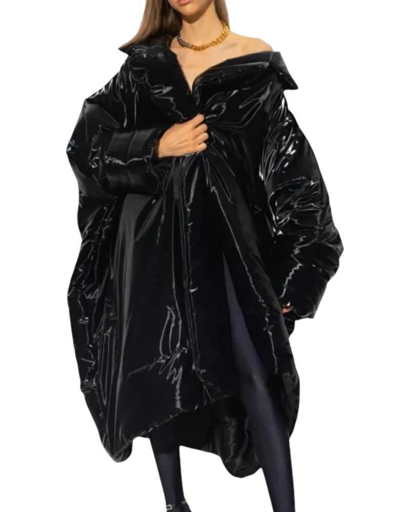 Saint Laurent Lacquered Effect Oversized Jacket