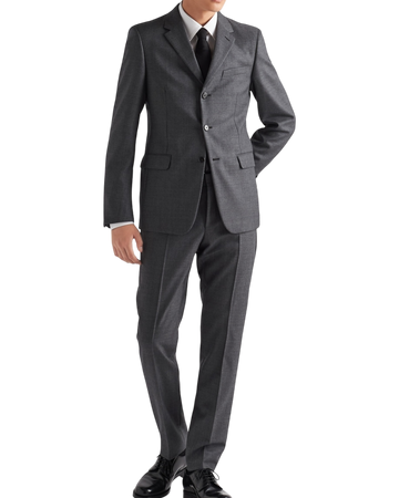 Prada Single Breasted Wool Suit