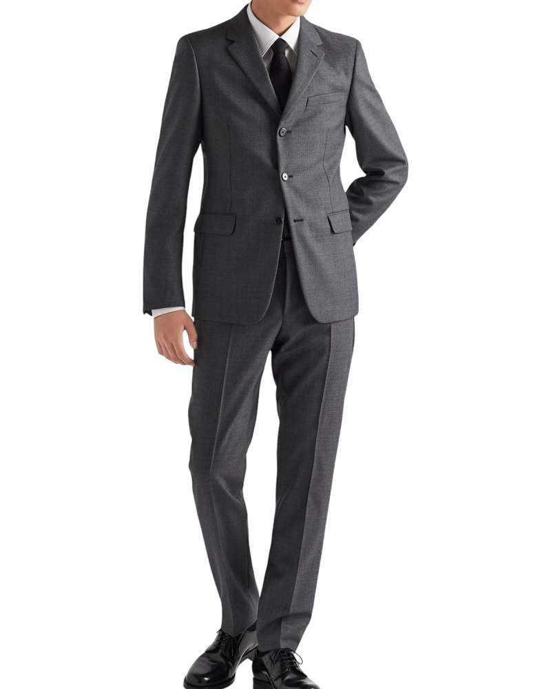 Prada Single Breasted Wool Suit