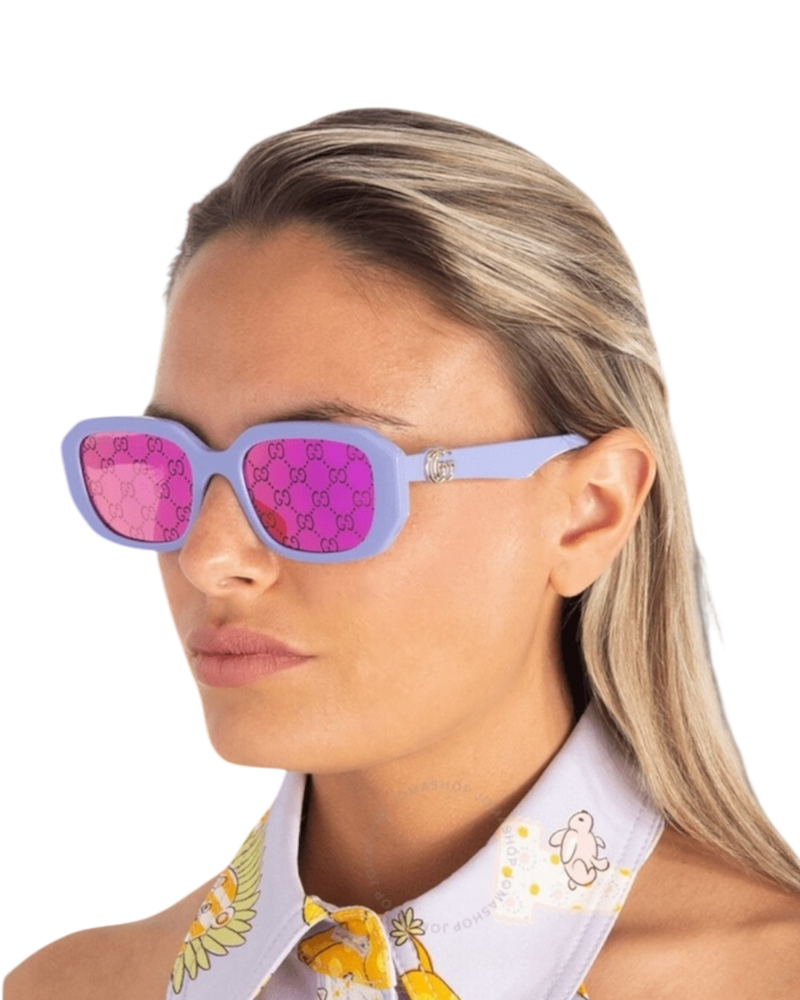 Gucci GG1535S Violet Mirrored Marmont Sunglasses