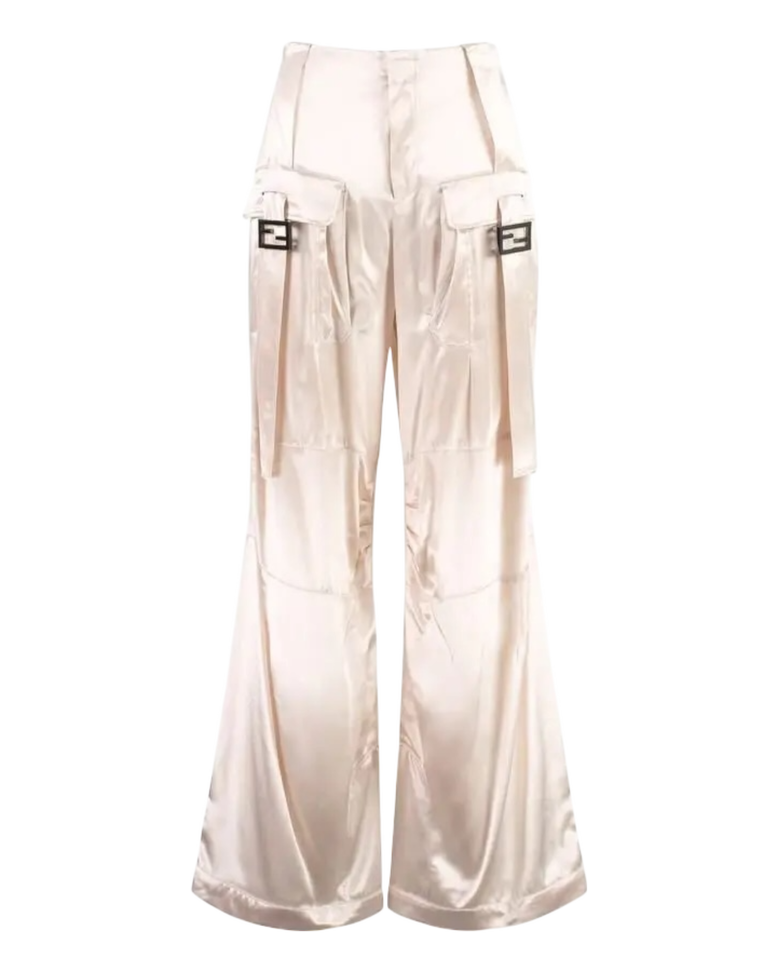Fendi Buckled Satin Cargo Pants