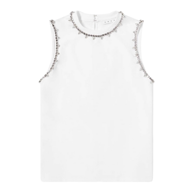 AREA Crystal Trim Muscle Top