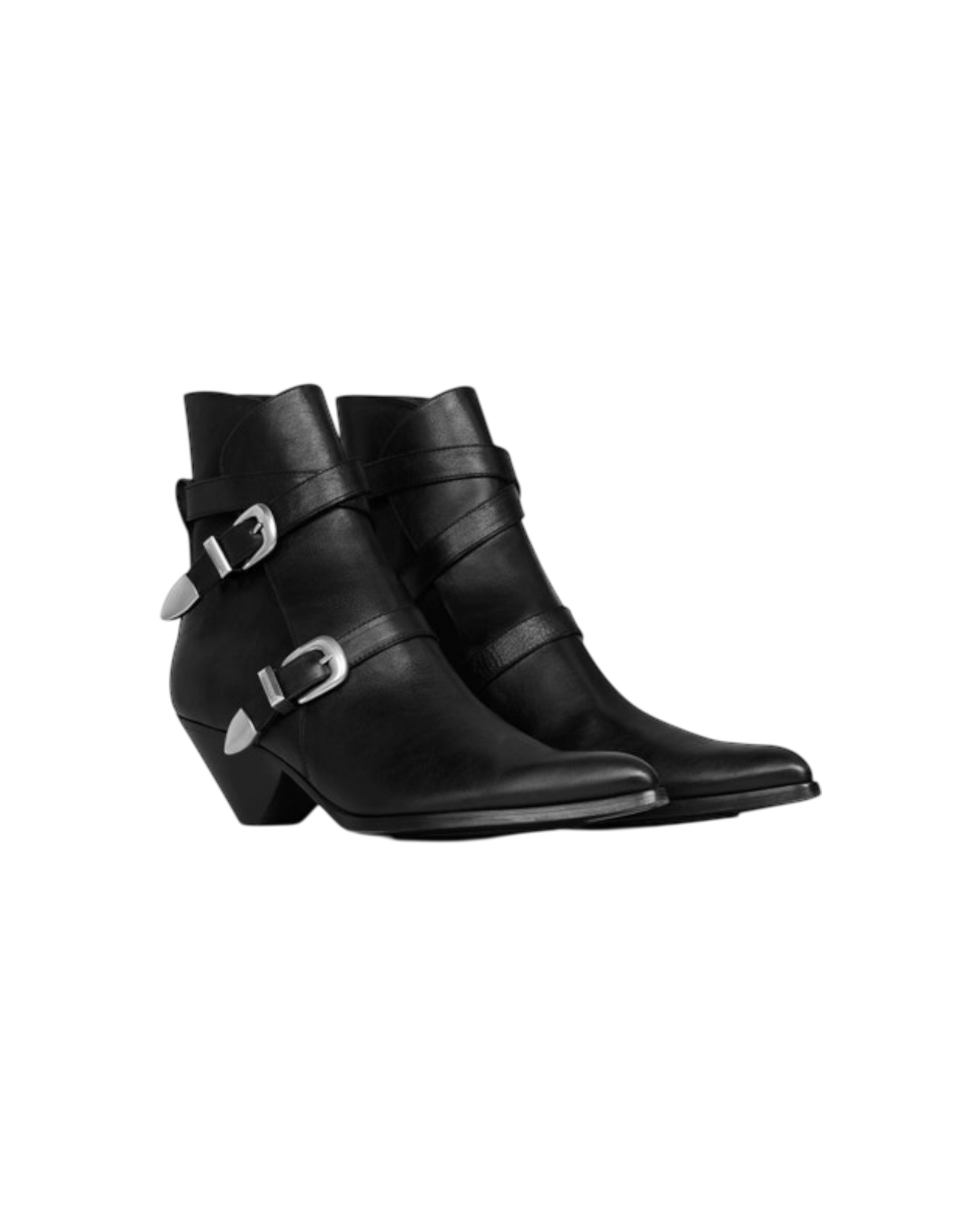 Celine Double Buckle Zipped Boots
