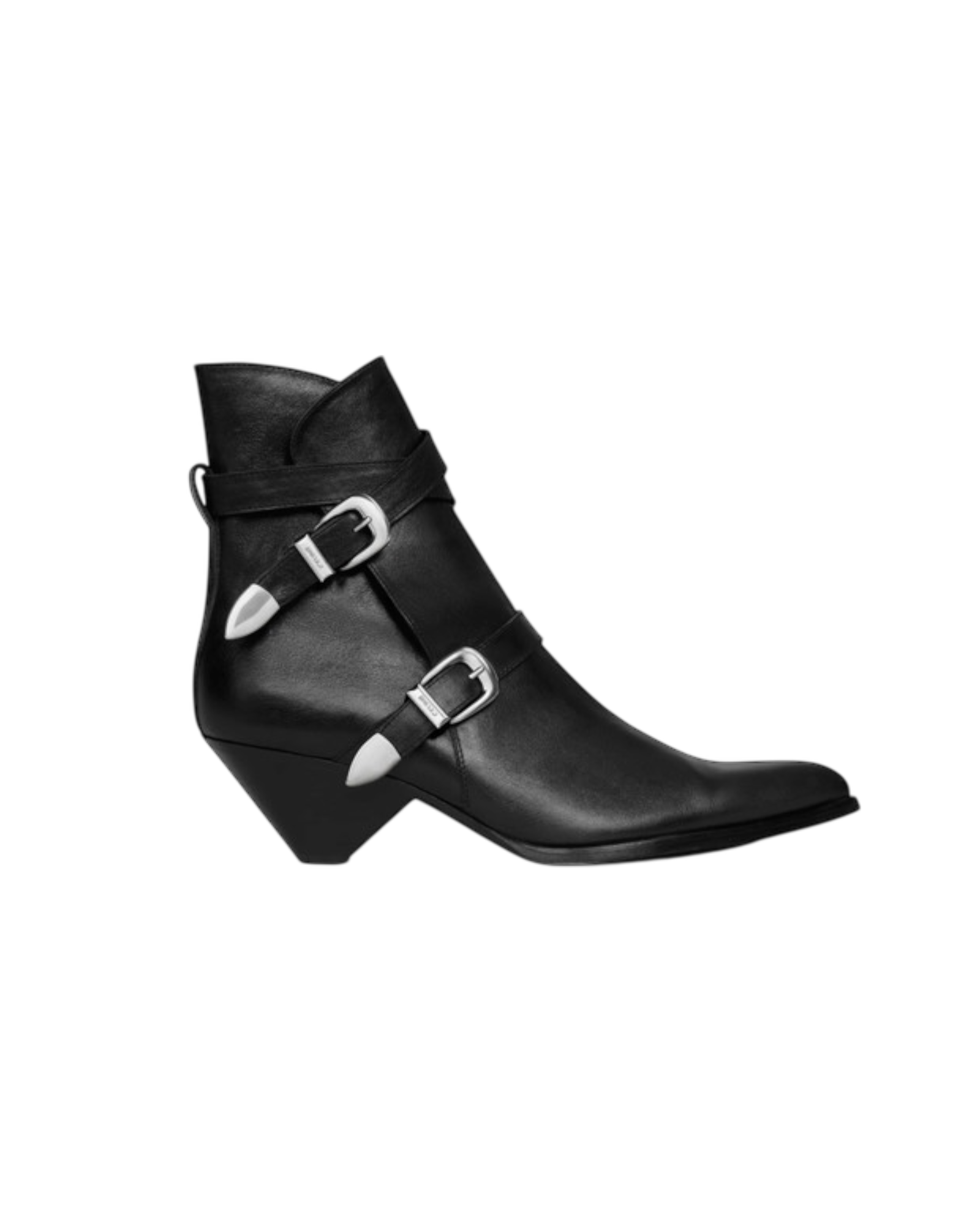 Celine Double Buckle Zipped Boots