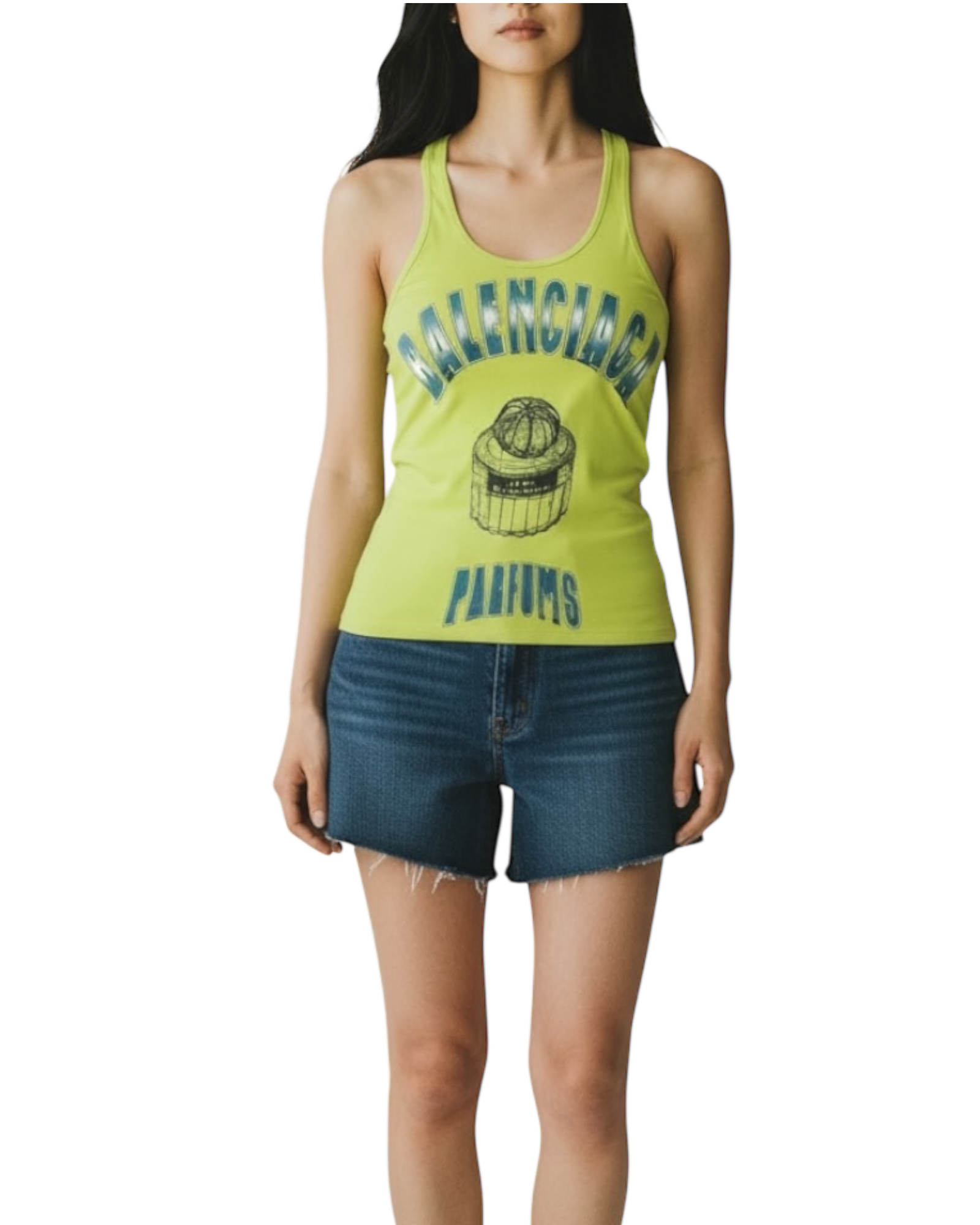 Balenciaga Vintage Parfum Top in Green