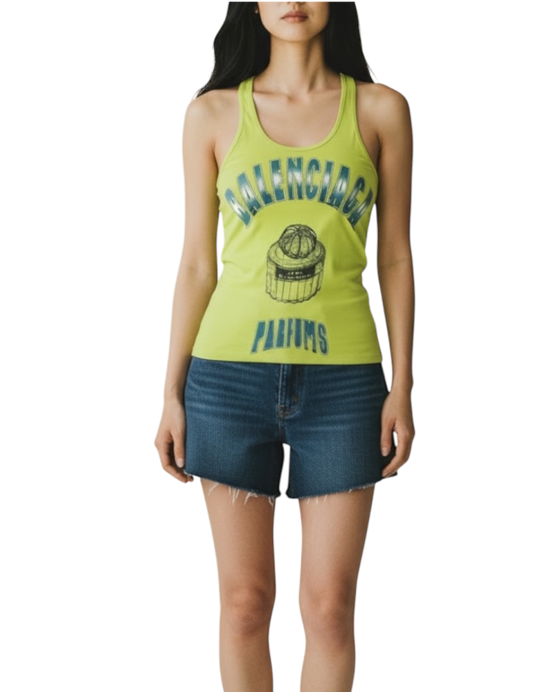 Balenciaga Vintage Parfum Top in Green