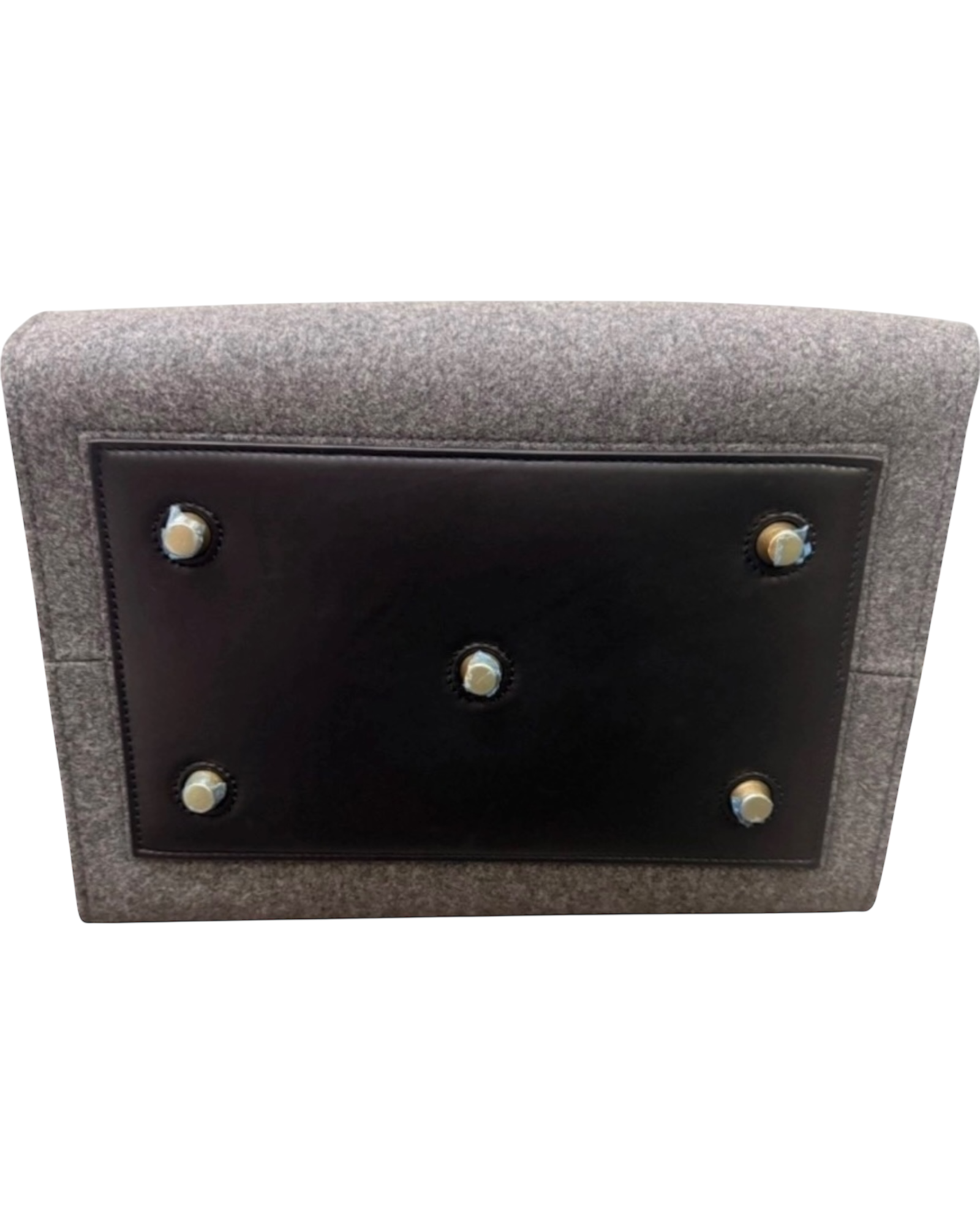 Celine Tie Bag in Felt & Calfskin Leather