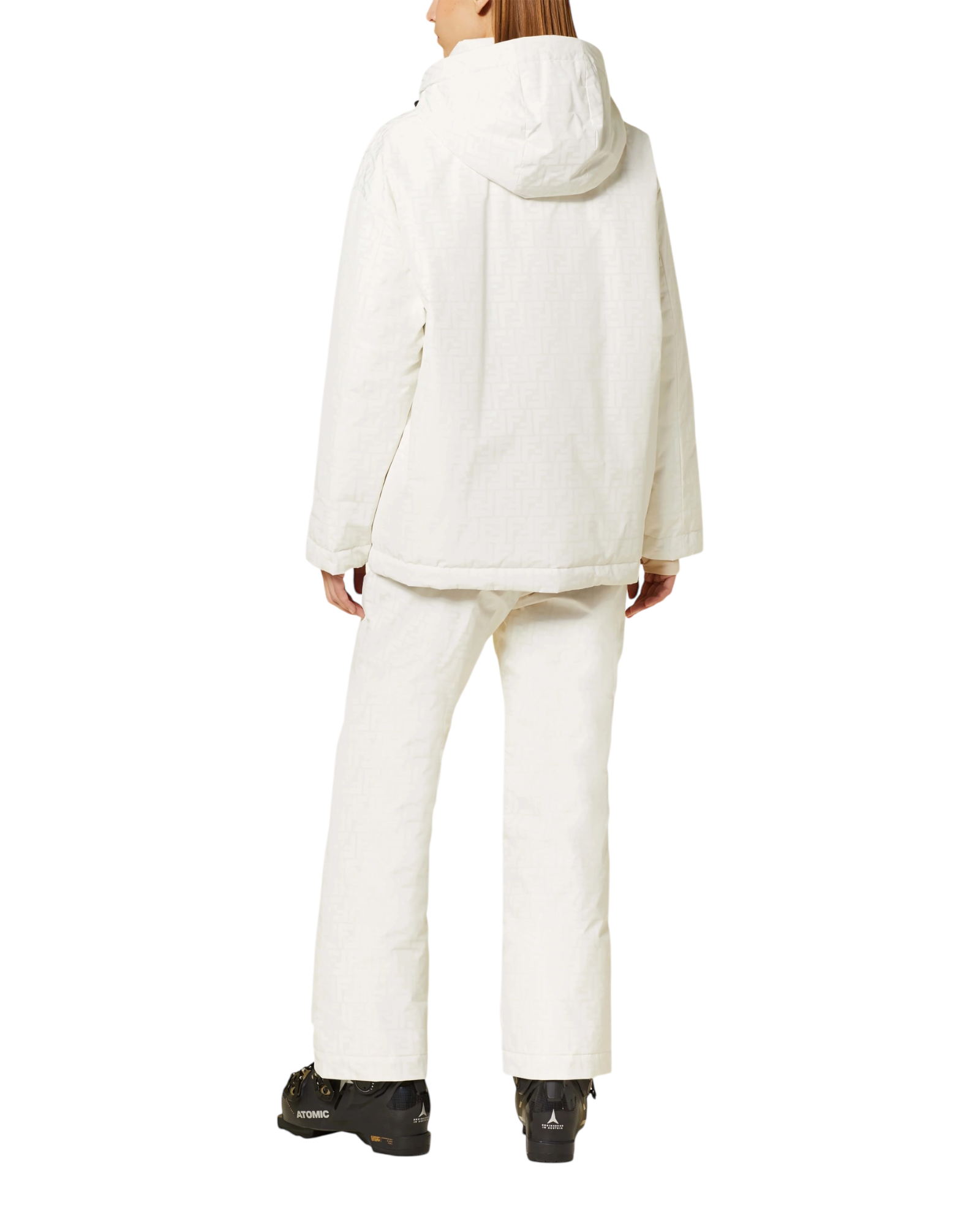 Fendi Reversible Ski Jacket in Ecru