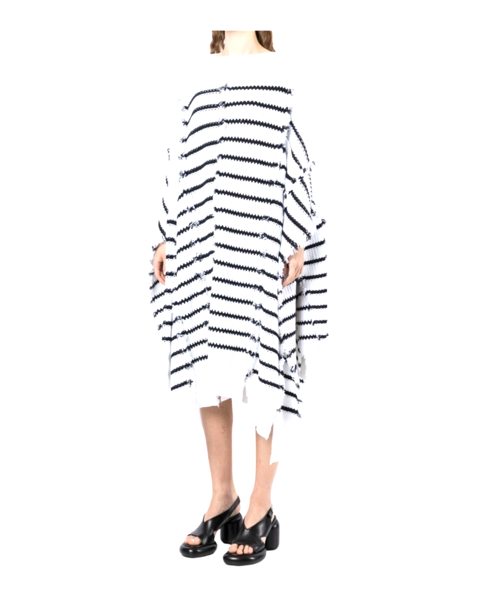 Marni Striped Knitted Cape