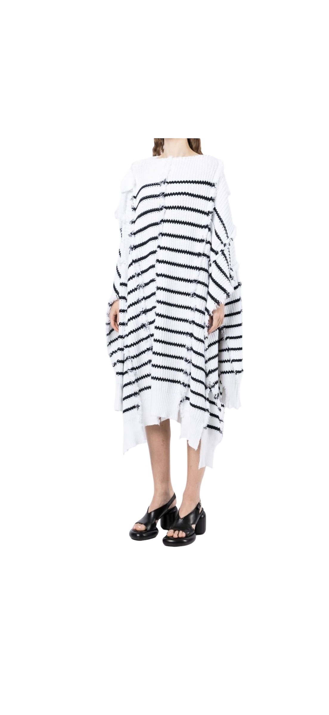 Marni Striped Knitted Cape