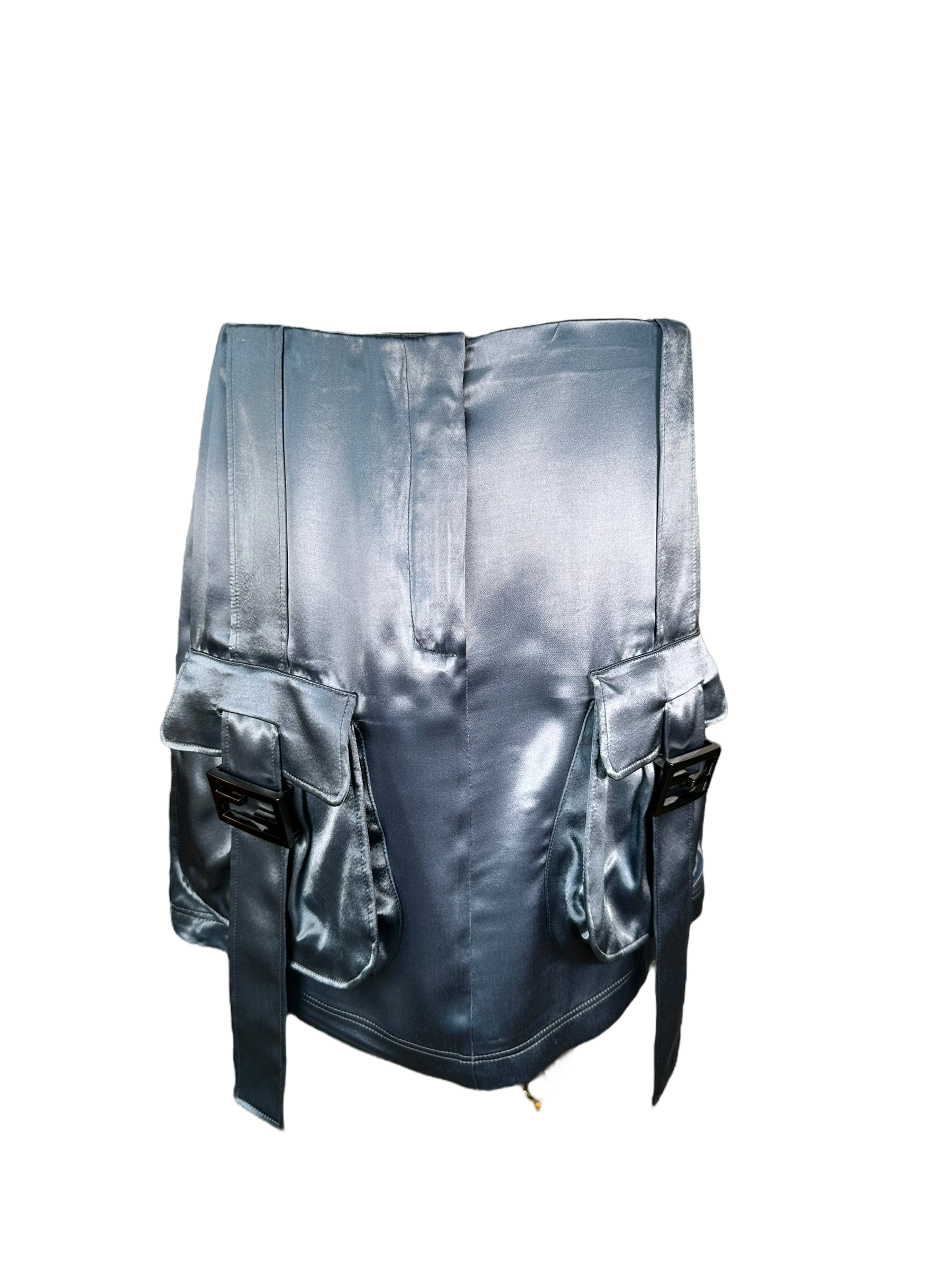 Fendi Satin Utility Skirt