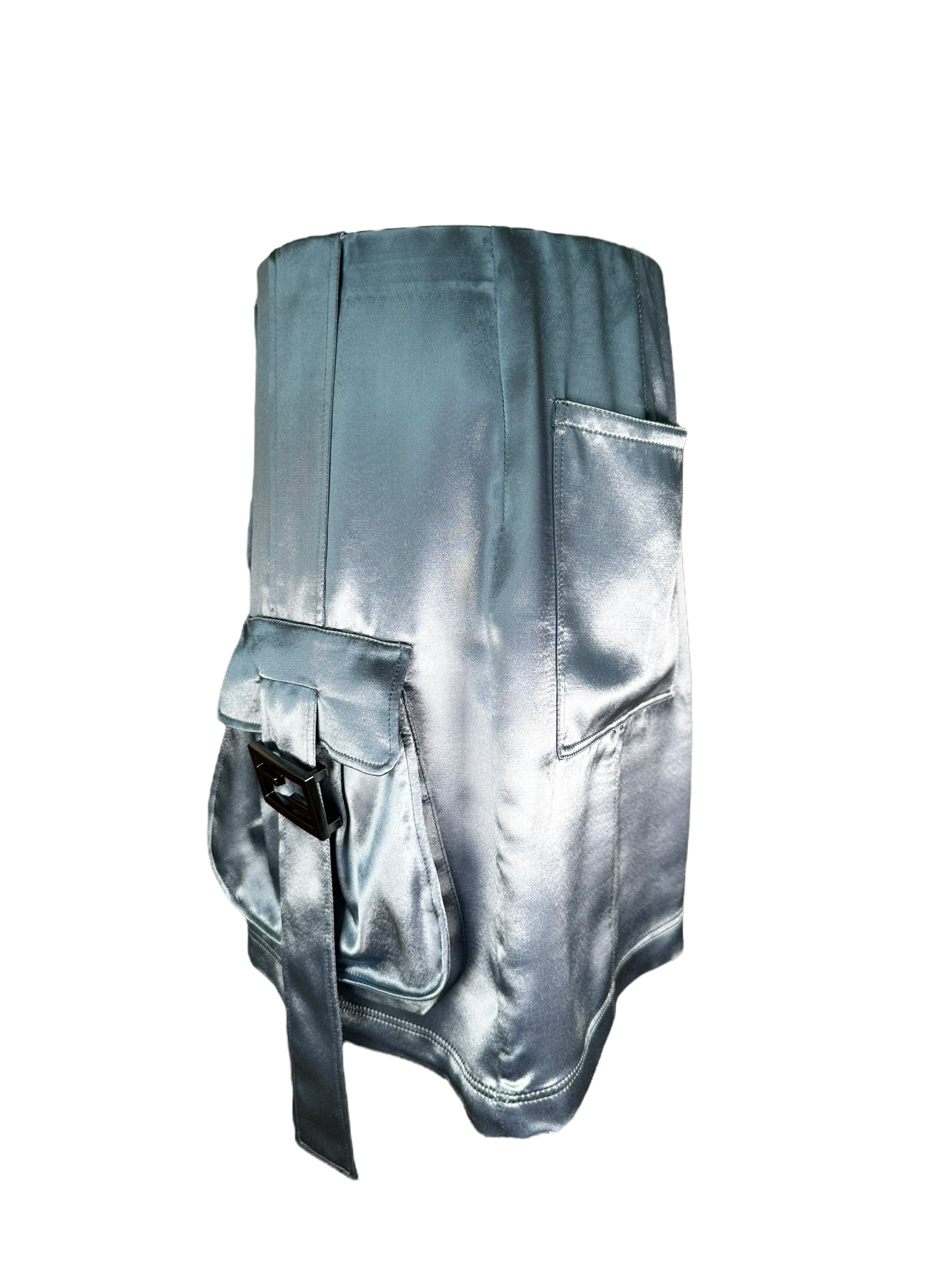 Fendi Satin Utility Skirt