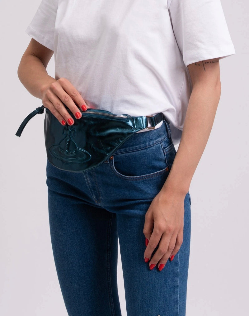 Vivienne Westwood Hilda Small Leather Beltbag in Blue
