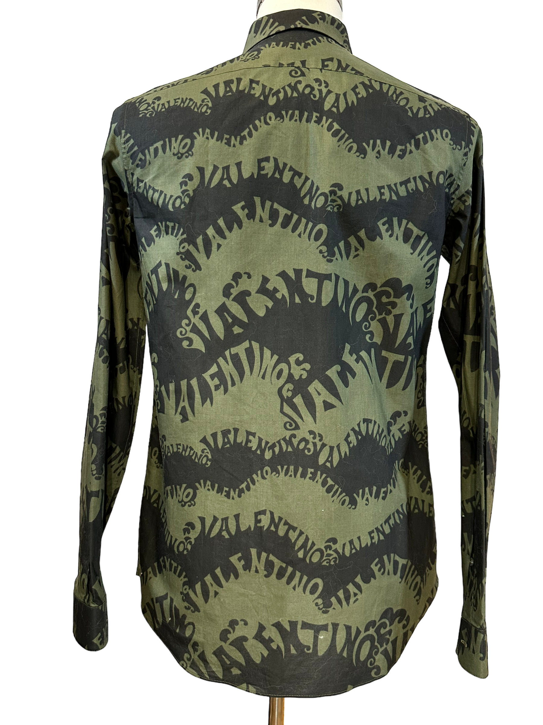 Valentino Wave Print Longsleeve Shirt