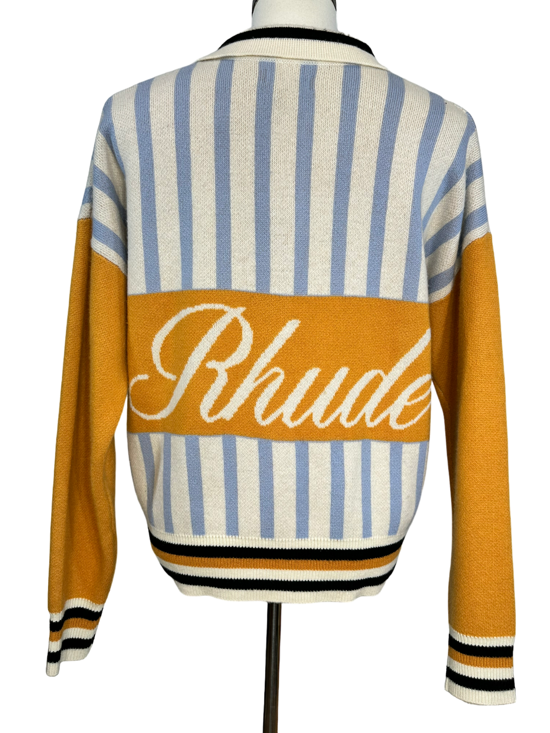 Rhude Amber Knit Rugby Polo Shirt