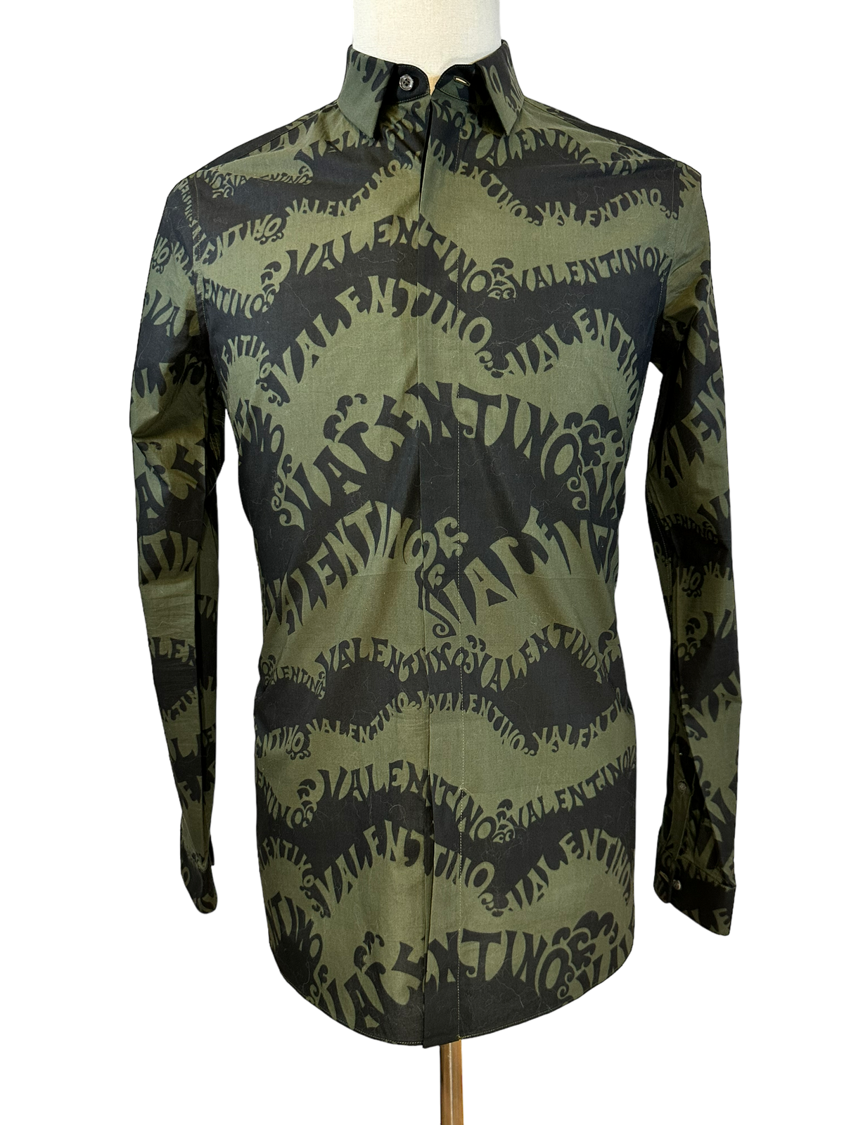 Valentino Wave Print Longsleeve Shirt