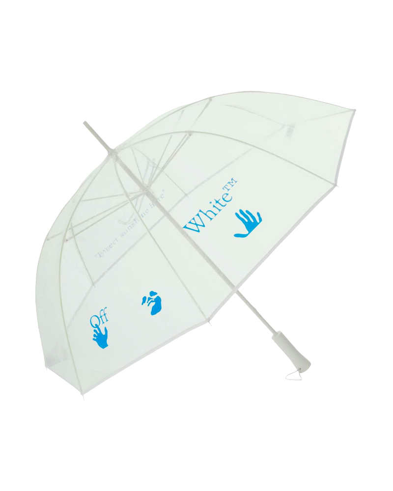 Off-White Transparent Long Umbrella