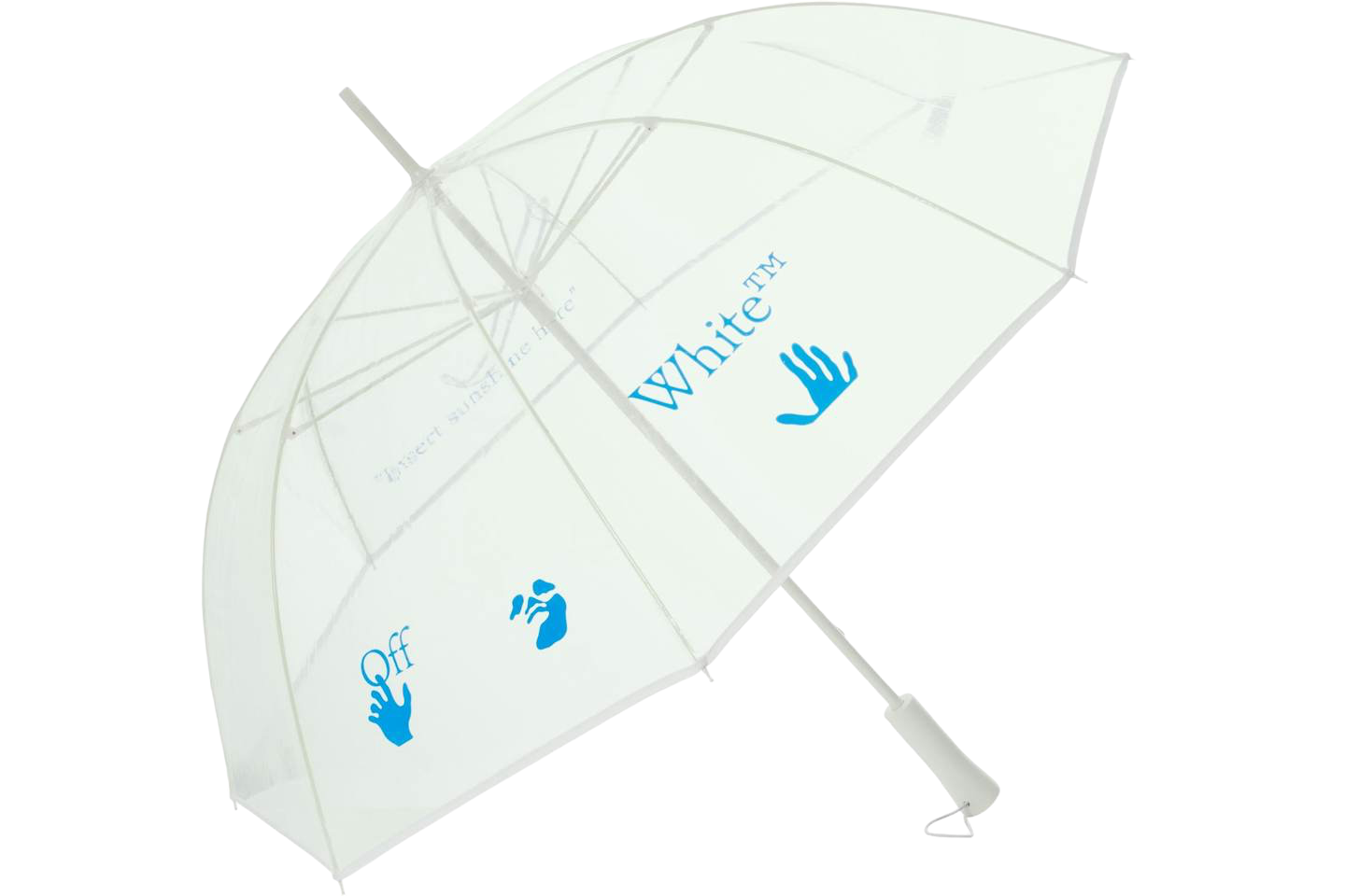 Off-White Transparent Long Umbrella