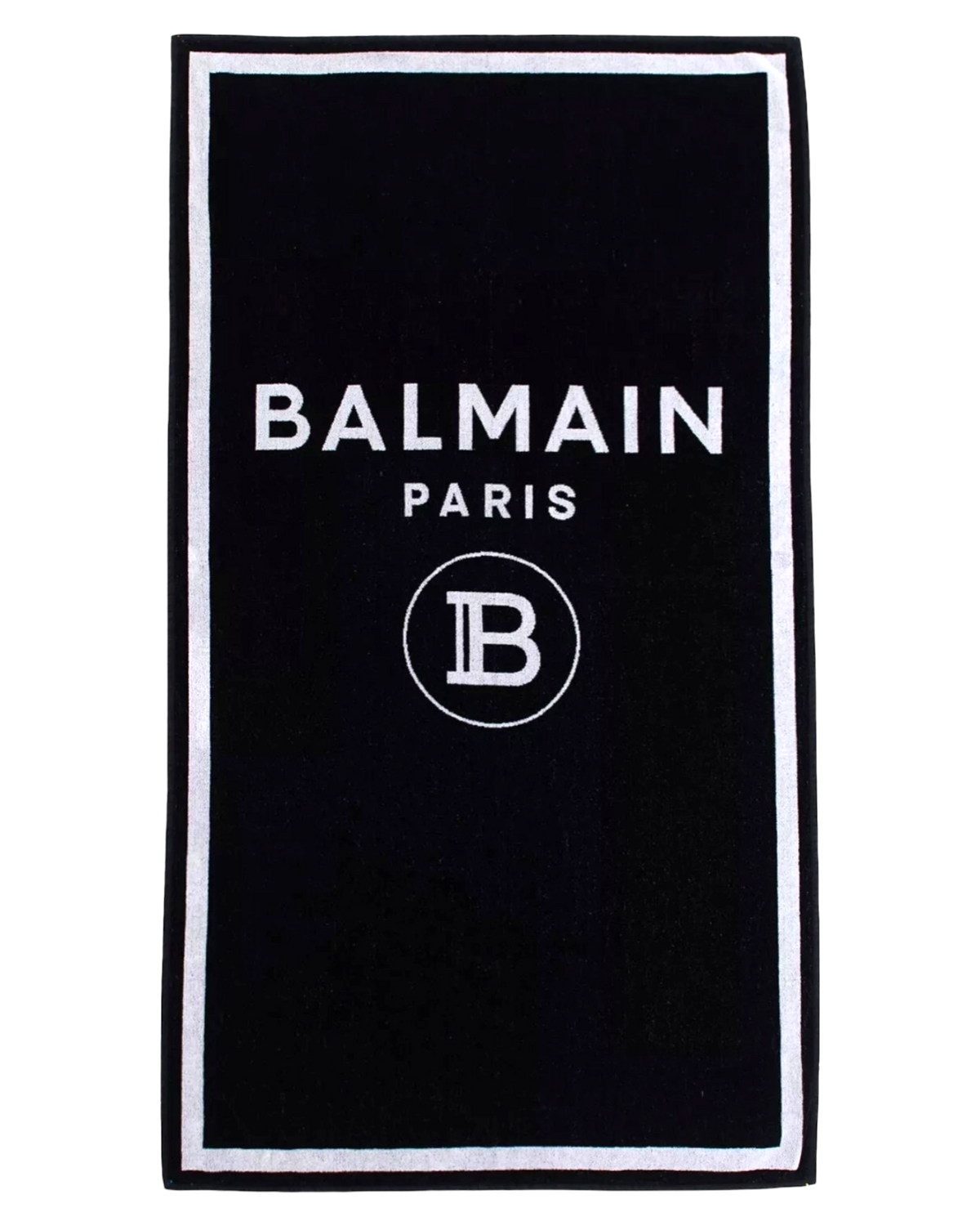 Balmain Paris Black Beach Towel