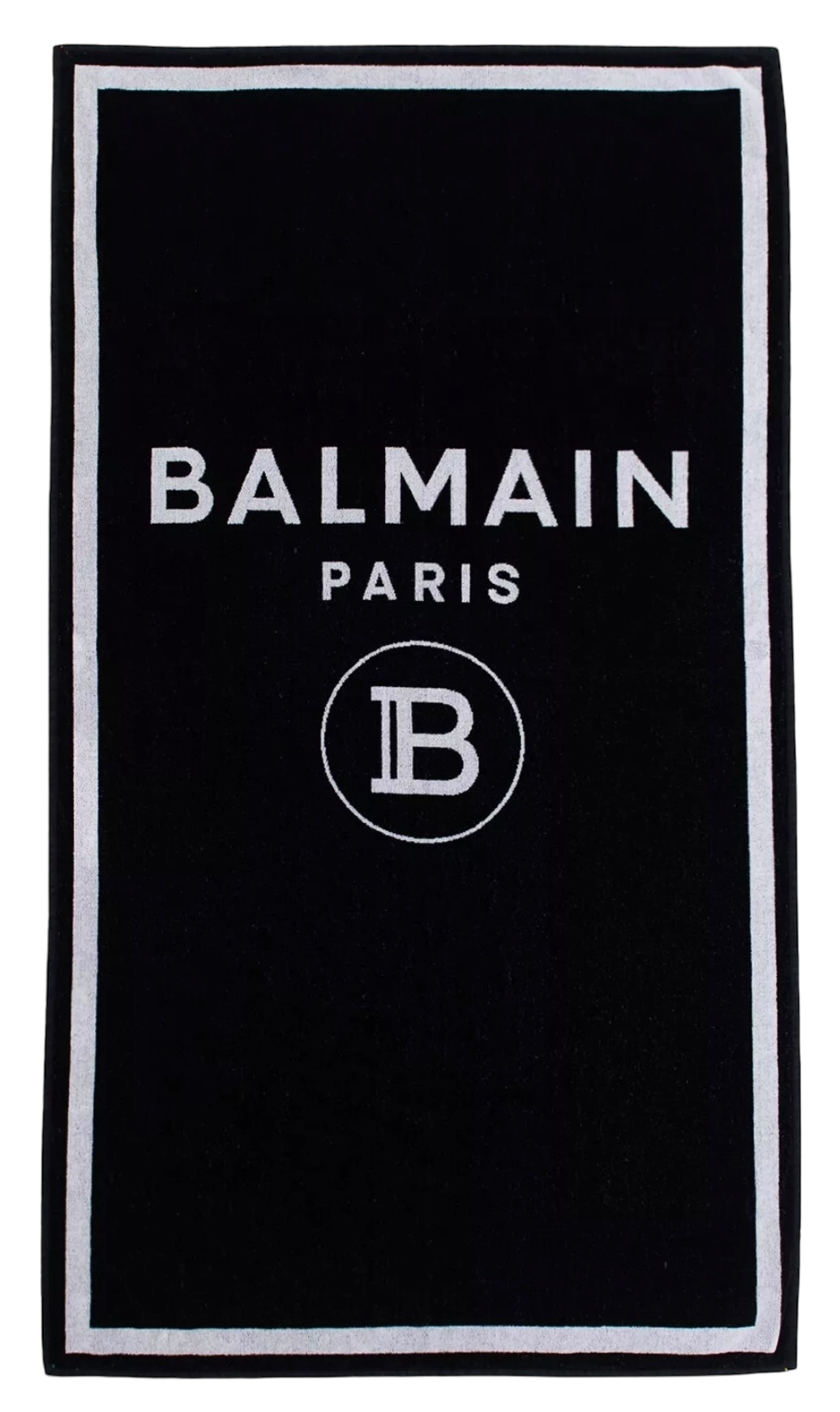 Balmain Paris Black Beach Towel