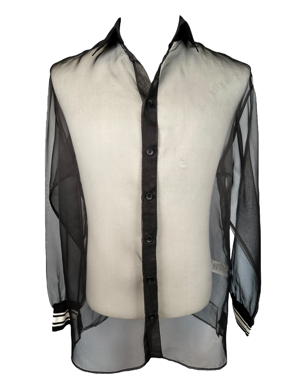 Dolce & Gabbana Sheer Silk Button Down Shirt