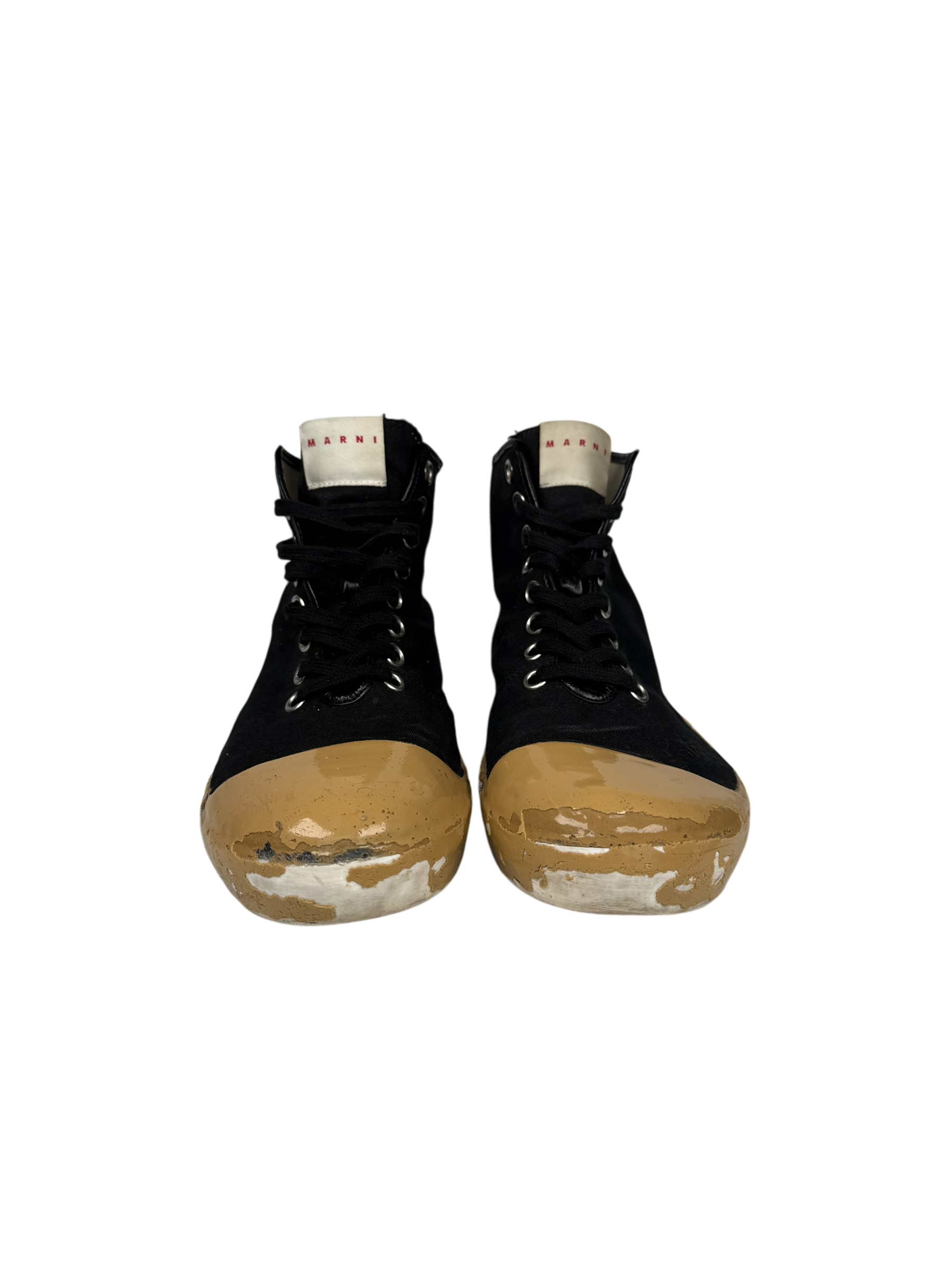 Marni Dipped Sole Sneaker Hi Tops (US 10)