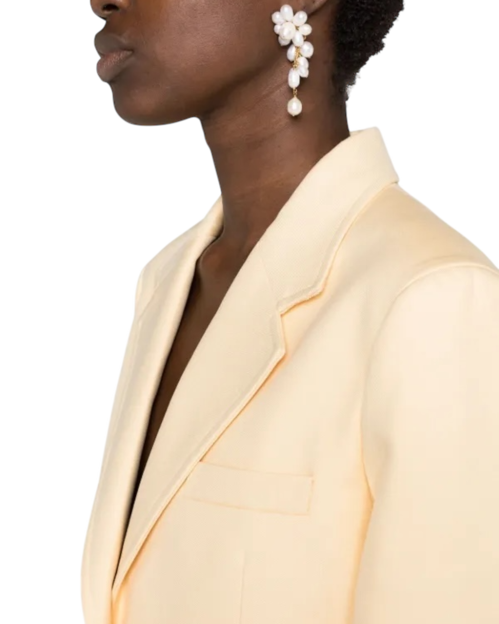 Jil Sander Techno-Gabardine Tailored Jacket – Champagne