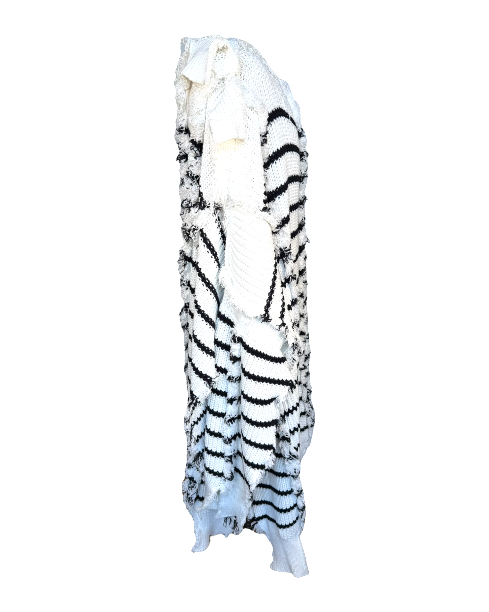 Marni Striped Knitted Cape