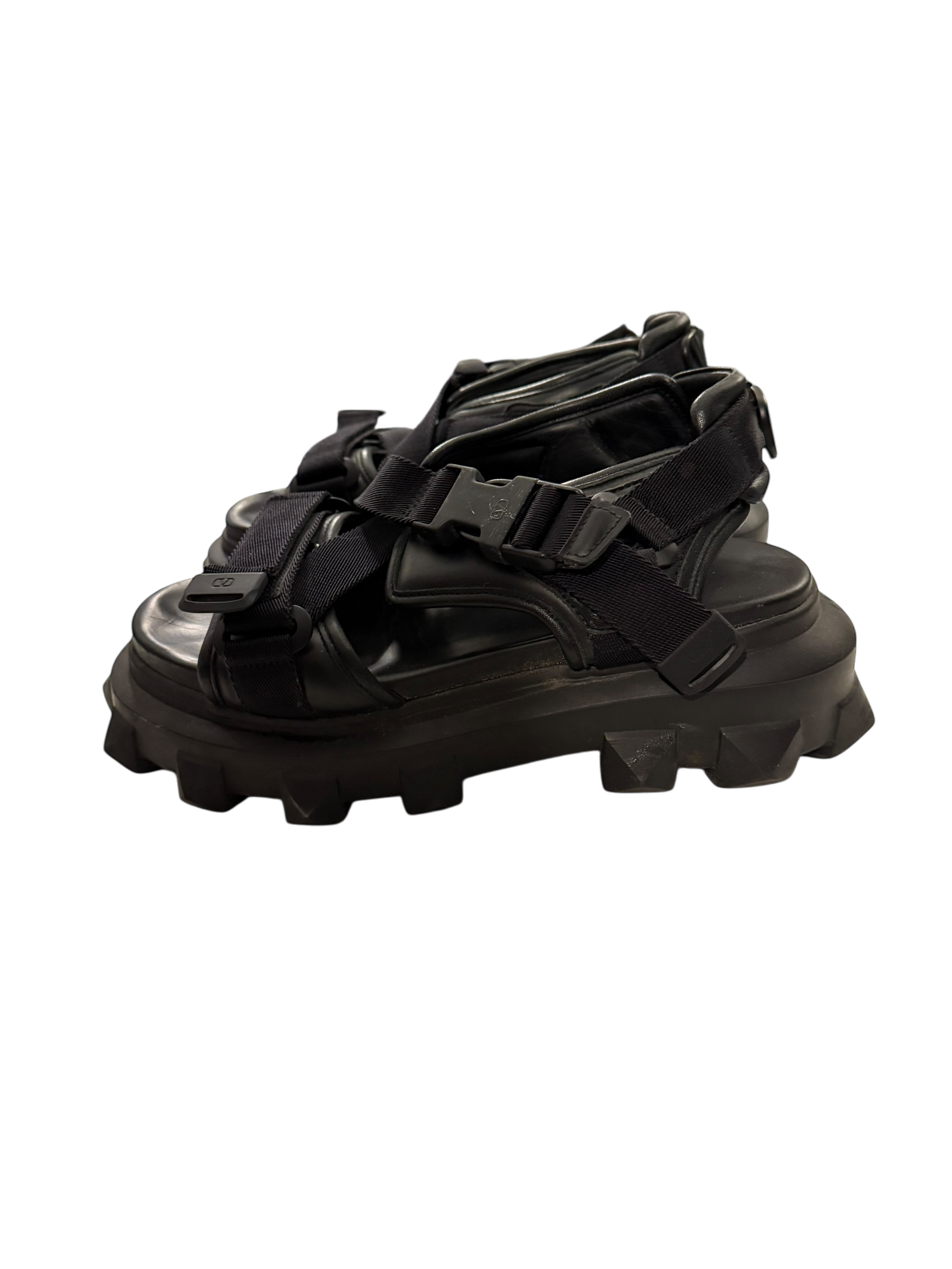Valentino Chunky Rockstud Sandals in Black