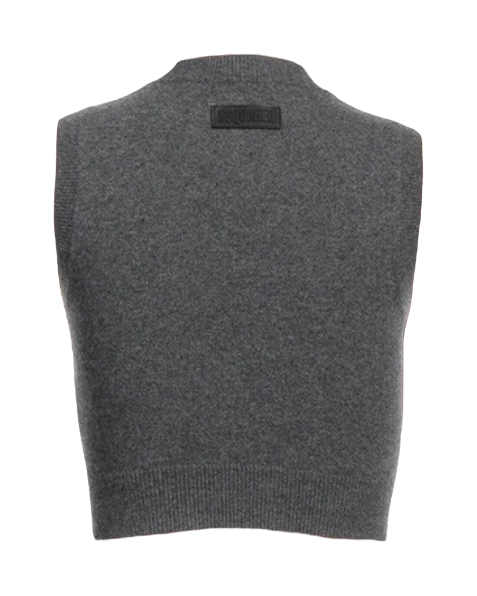 Dsquared2 Wool-Cashmere Cropped Top in Grey