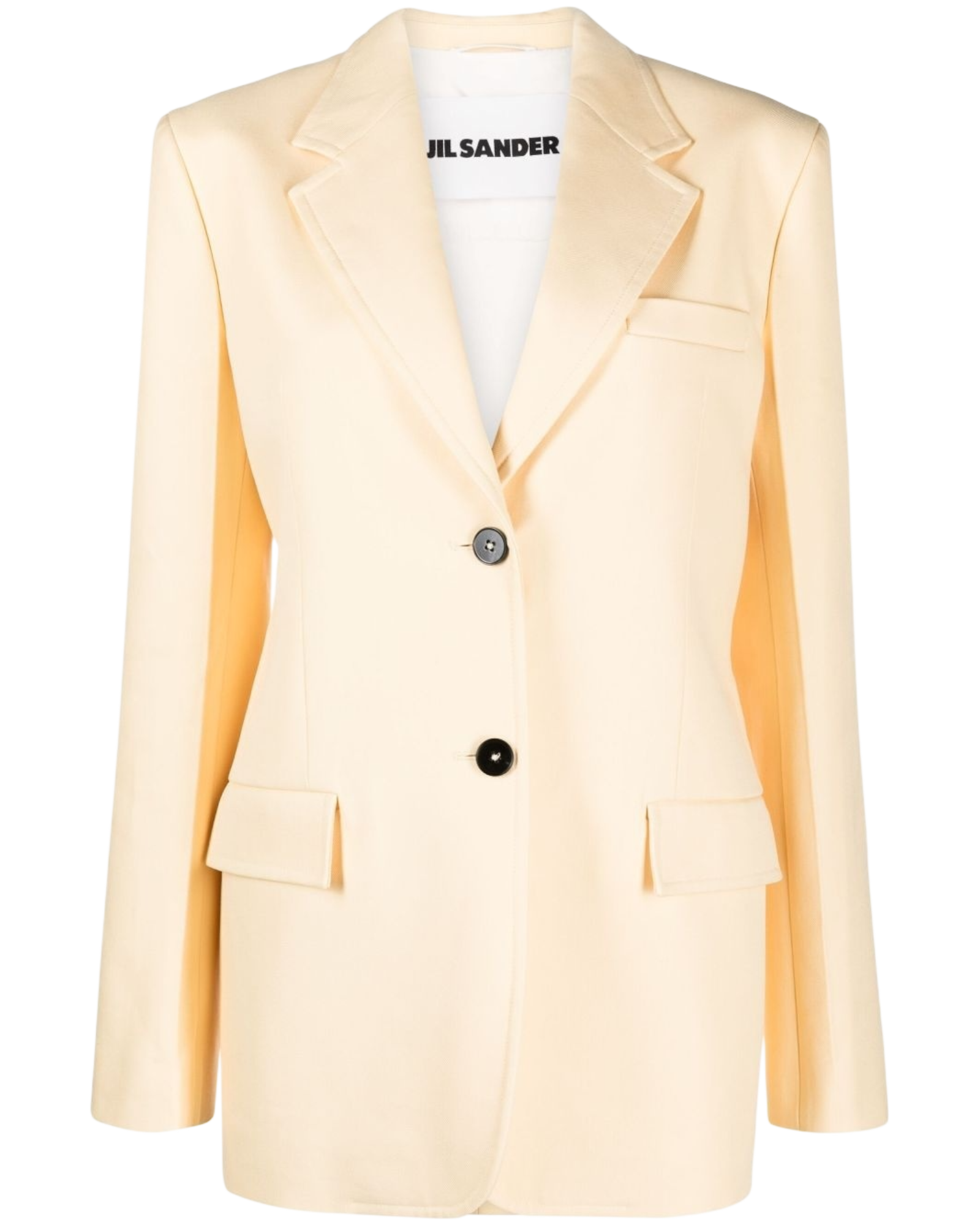 Jil Sander Techno-Gabardine Tailored Jacket – Champagne