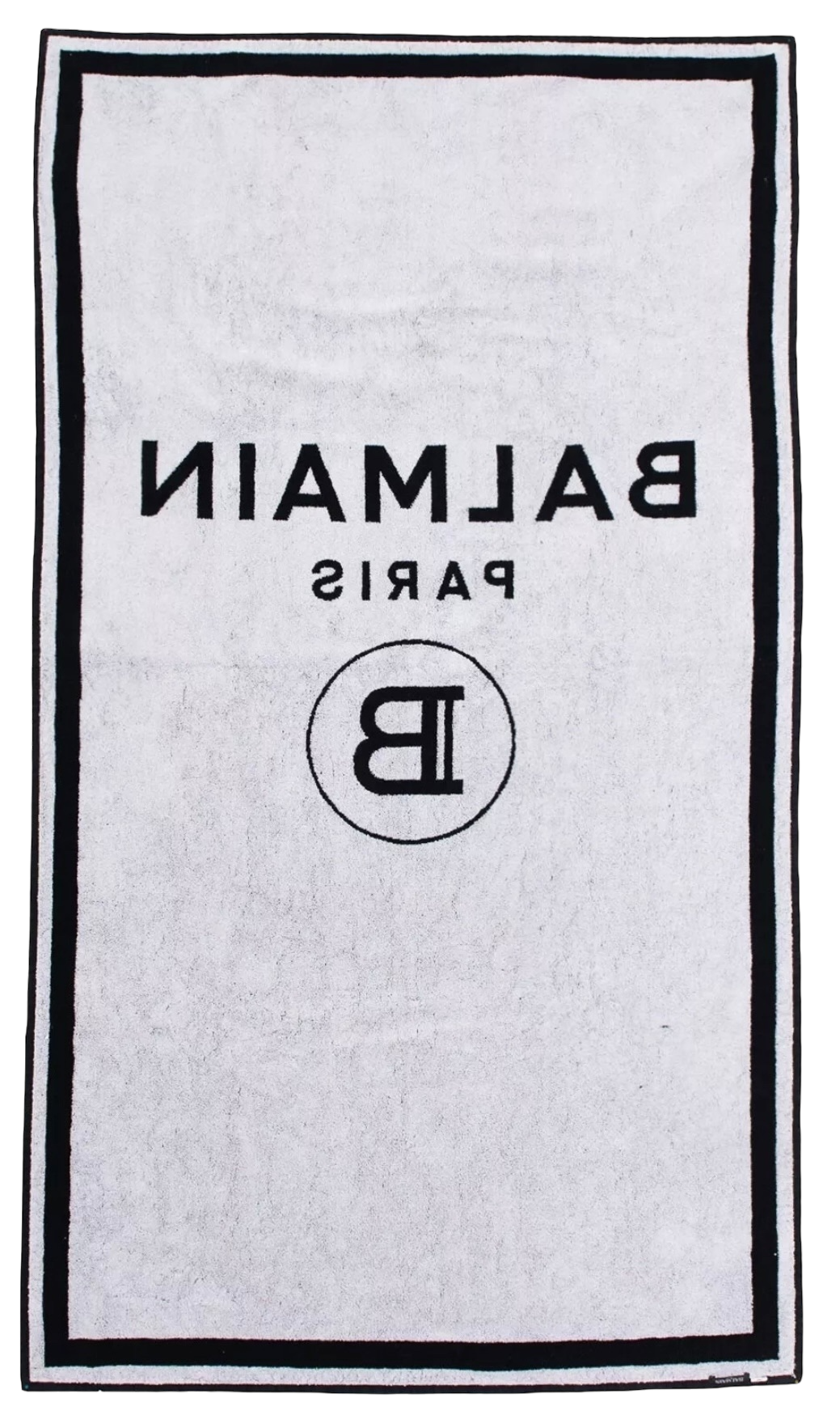 Balmain Paris Black Beach Towel