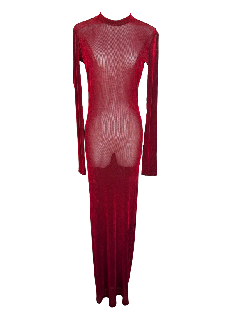 Ludovic de Saint Sernin Long Sleeve Dress in Velvet