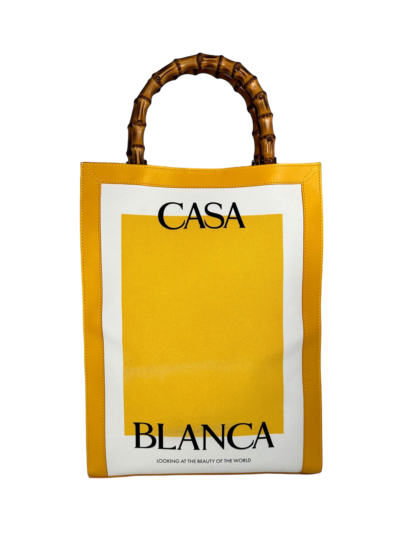 Casablanca Casa Tote Bag in Yellow Canvas