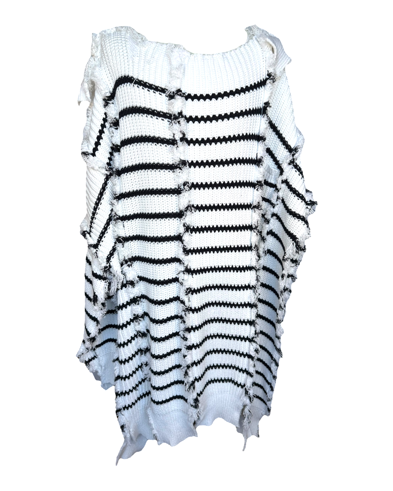 Marni Striped Knitted Cape