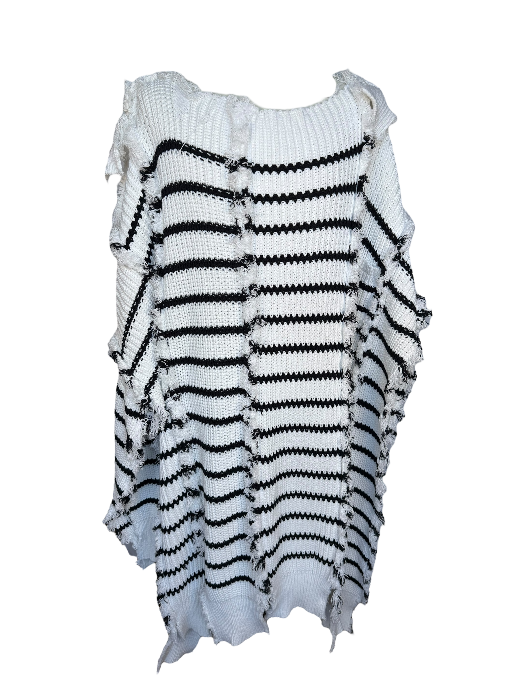 Marni Striped Knitted Cape