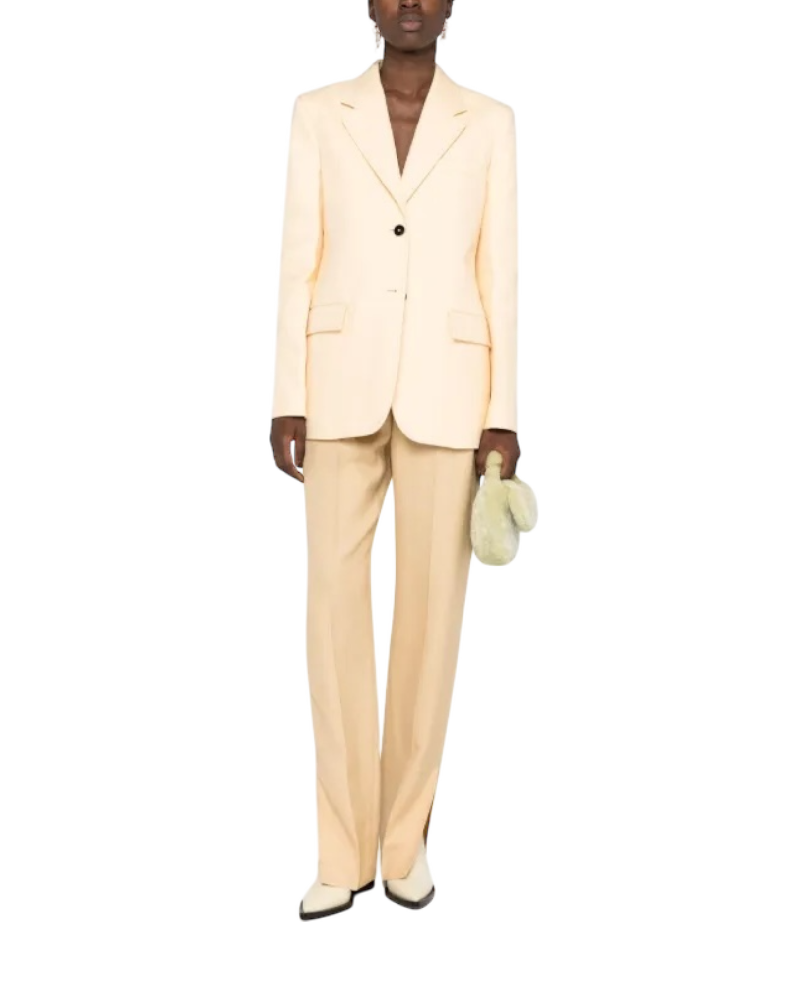 Jil Sander Techno-Gabardine Tailored Jacket – Champagne